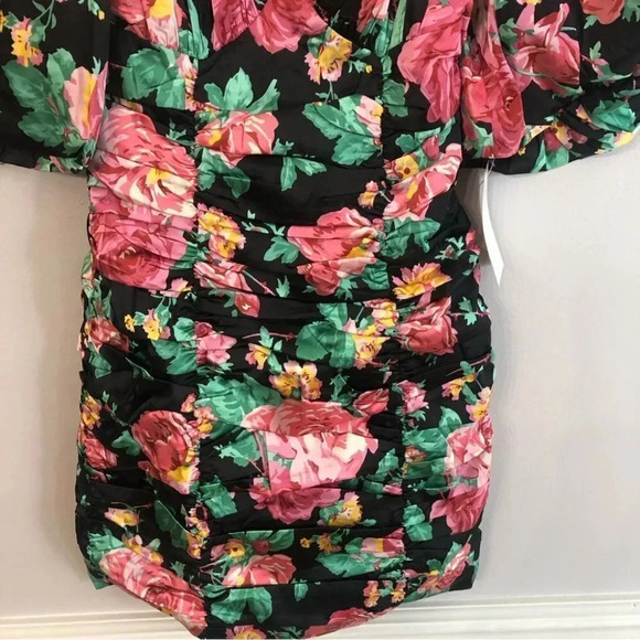 For Love and Lemons Jolie Floral Puff Sleeve Mini Dress Size SM and Med NWT - Picture 4 of 13